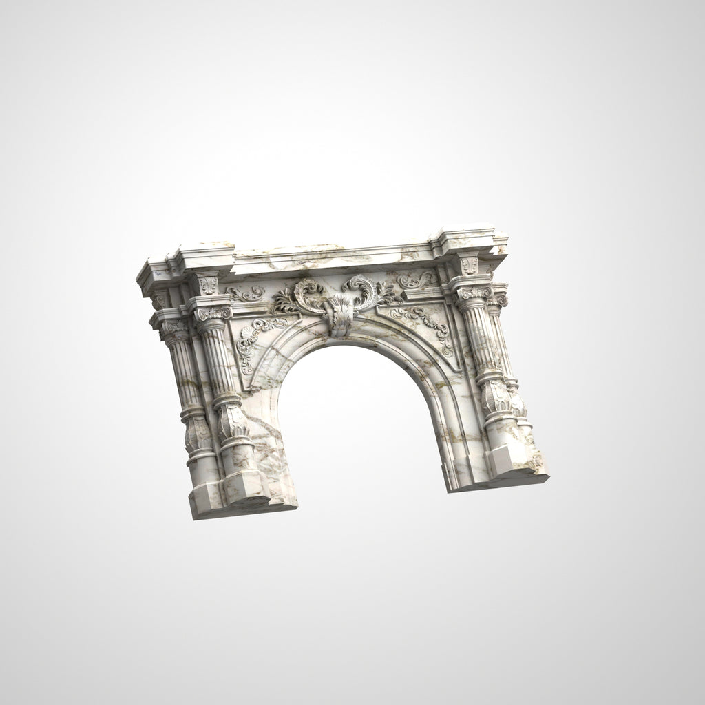 Ornate Fireplace Arch Mold