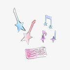 Star Guitar & Music Note Epoxy Resin Mold Set