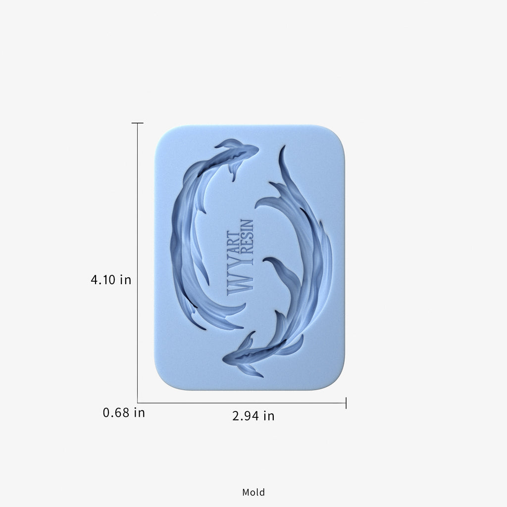 Crystal Koi Fish Silicone Mold