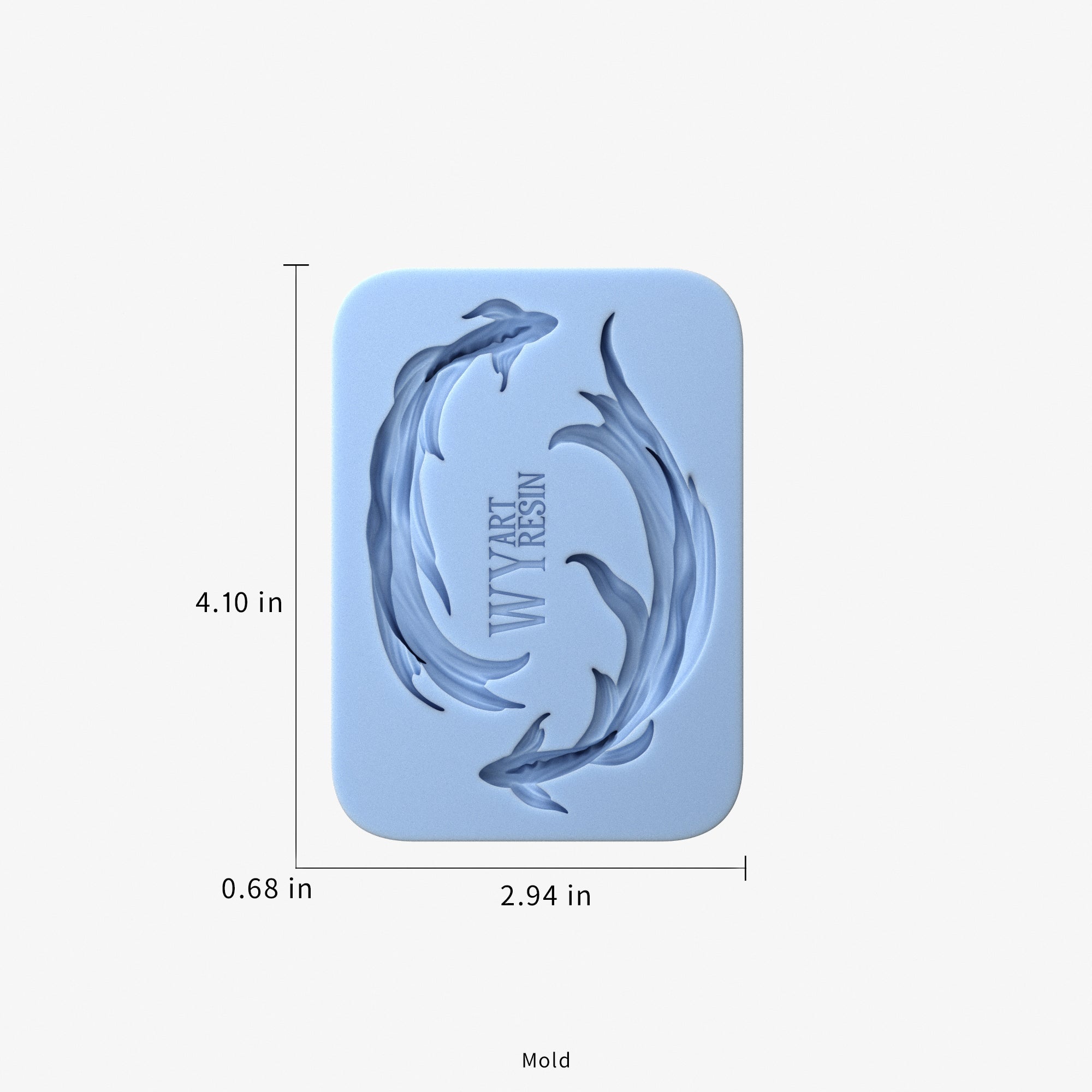 Crystal Koi Fish Silicone Mold