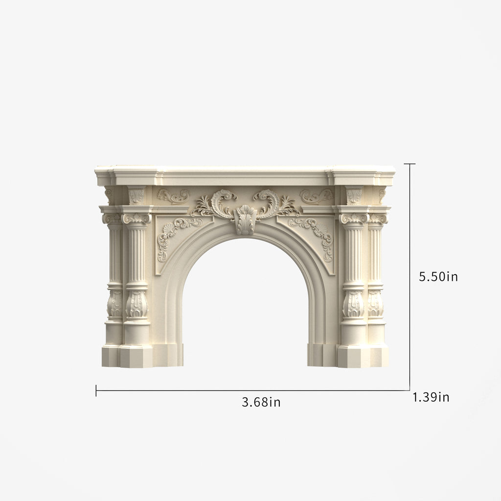 Ornate Fireplace Arch Mold
