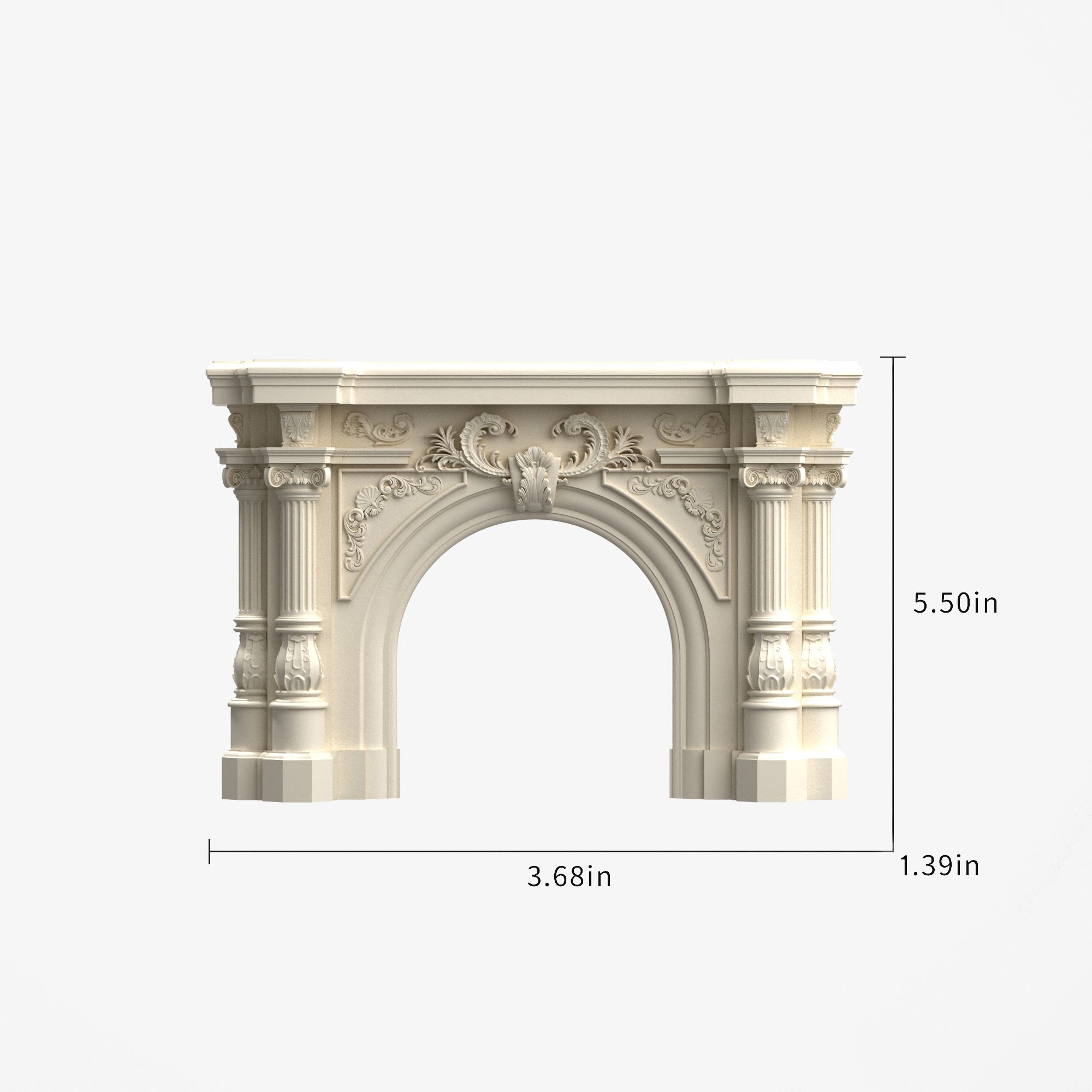 Ornate Fireplace Arch Mold