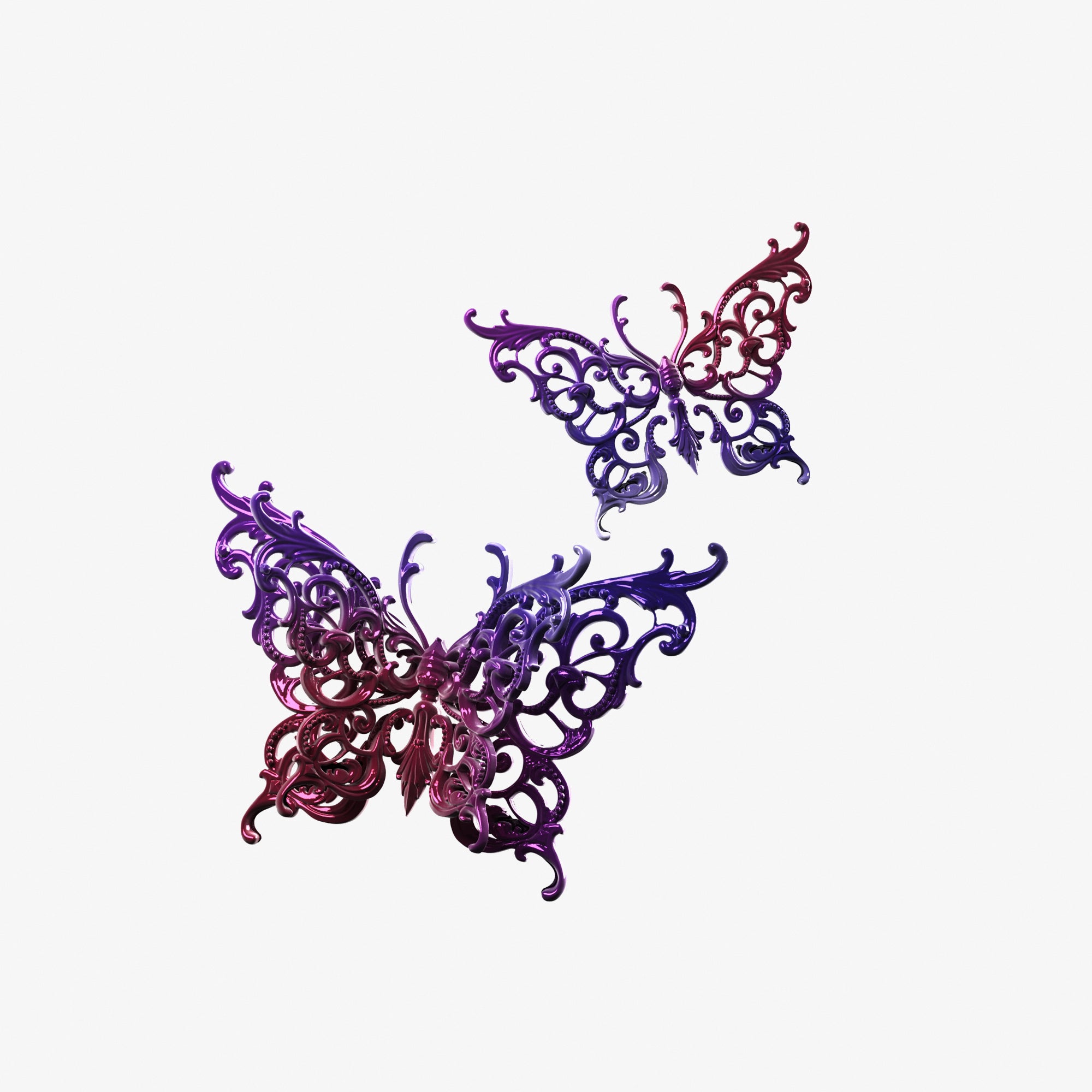 Baroque Hollow Butterfly Mold Set