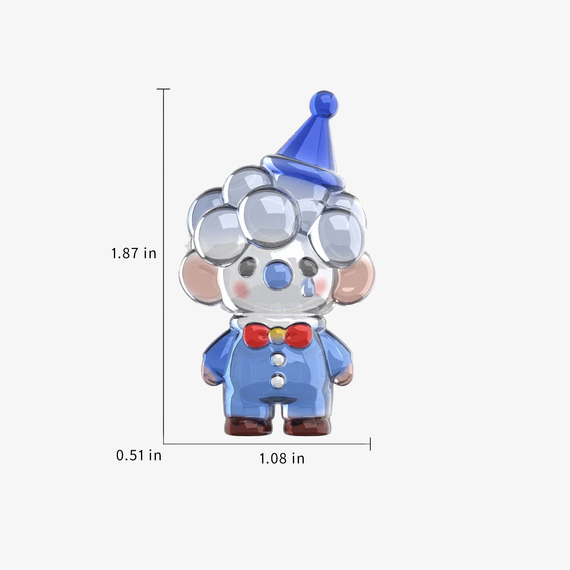 3D Cute Clown Resin Silicone Mold