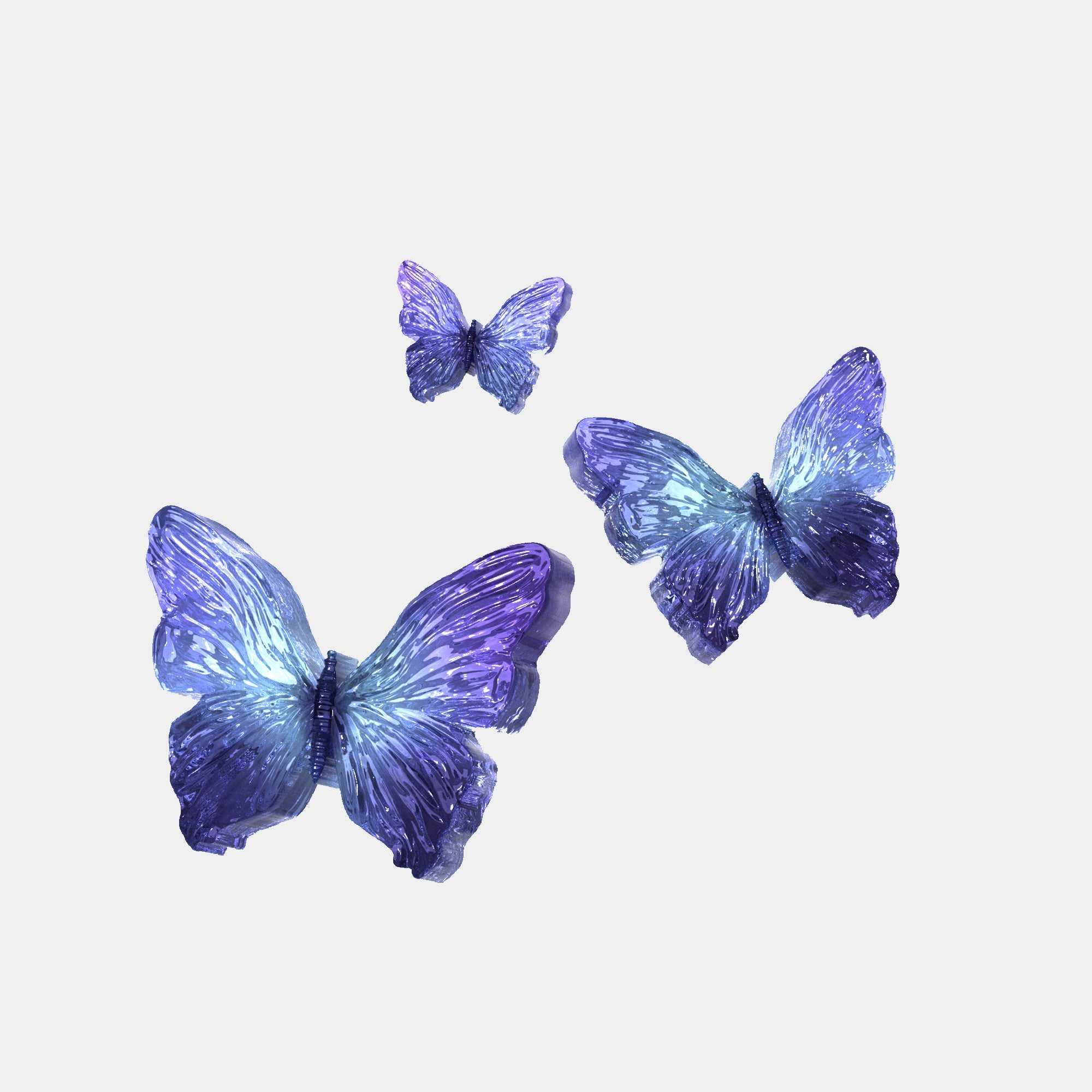 3D Butterfly Resin Mold Set with Dustproof Storage Case