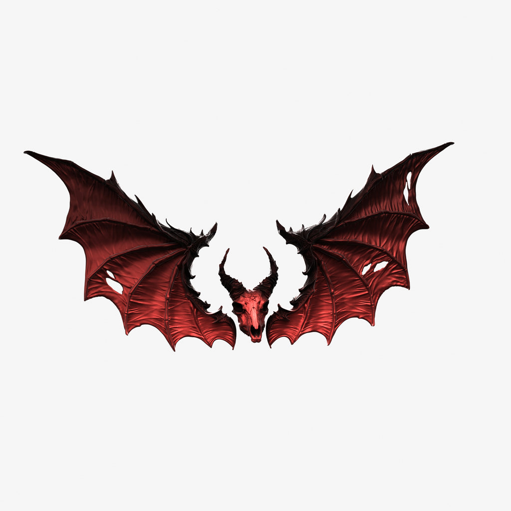 Gothic Demon Wings & Goat Skull Mold