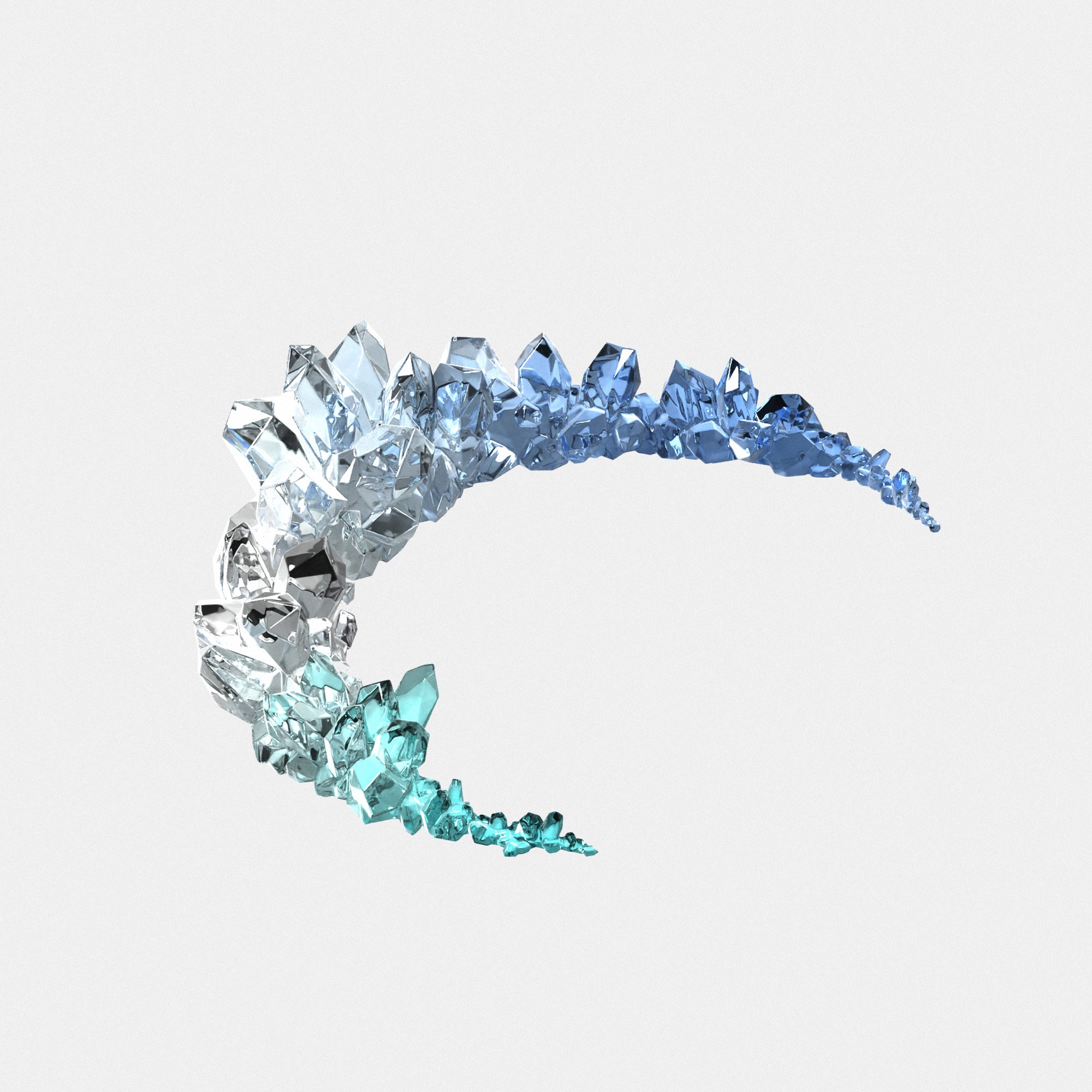 Crystal Crescent Moon Mold