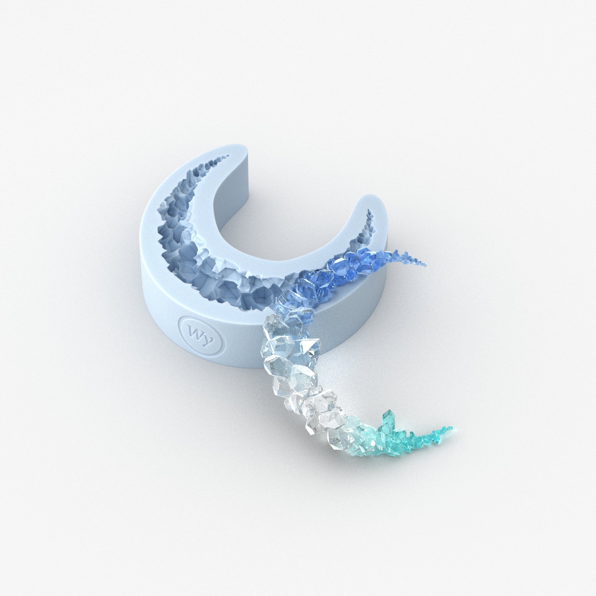 Crystal Crescent Moon Mold