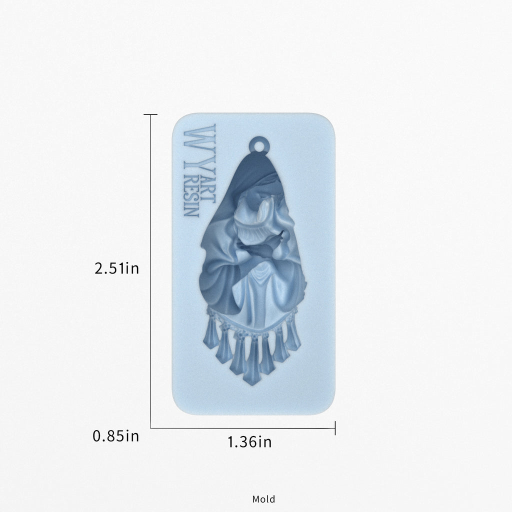 3D Our Lady's Tears Resin Mold