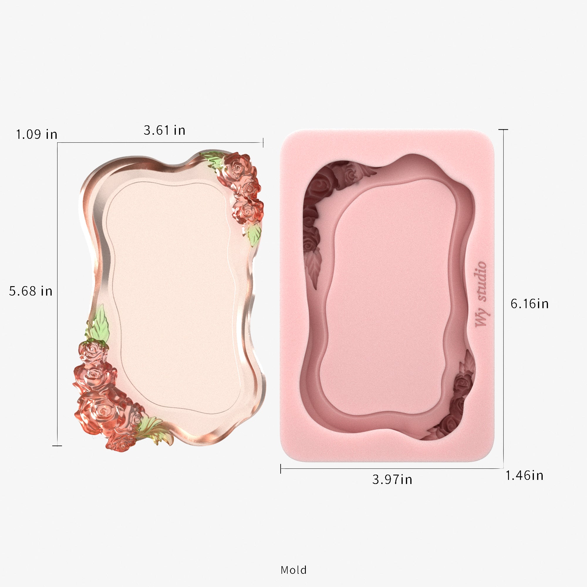 Dusk Rose Dish Mold