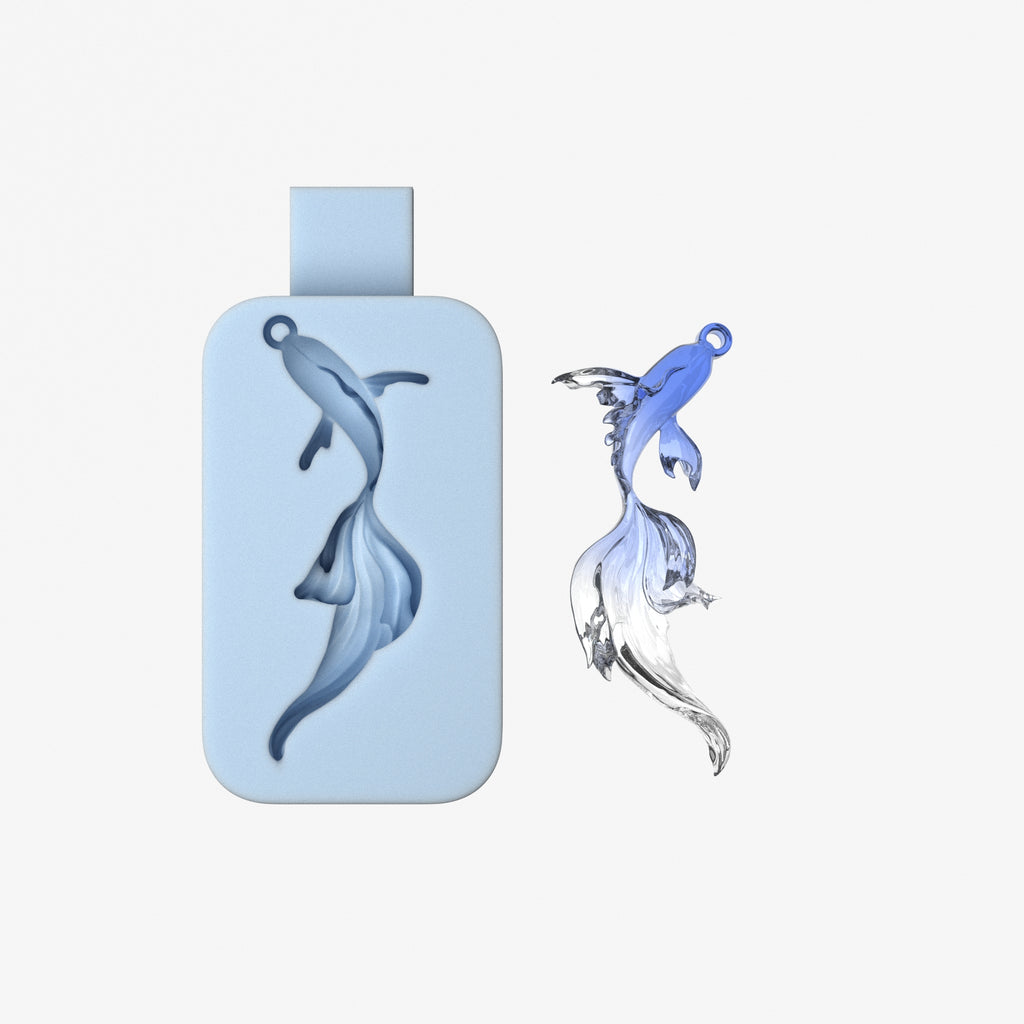 Flowing Tail Koi Fish Silicone Mold