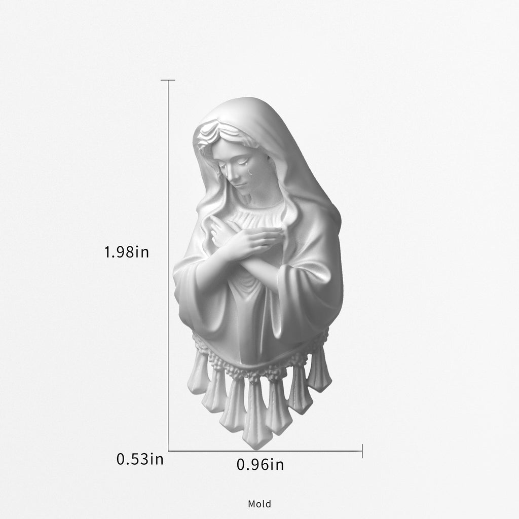 3D Our Lady's Tears Resin Mold