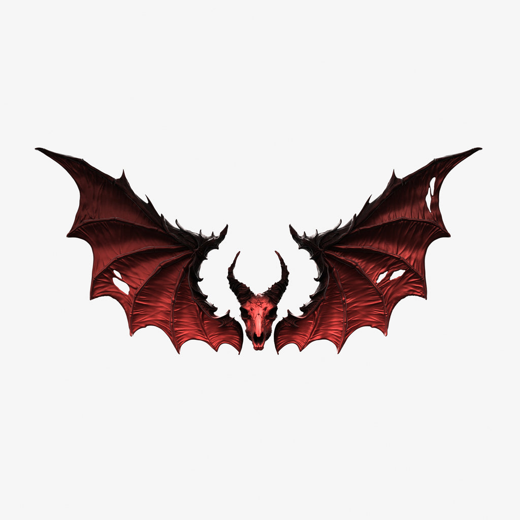 Gothic Demon Wings & Goat Skull Mold