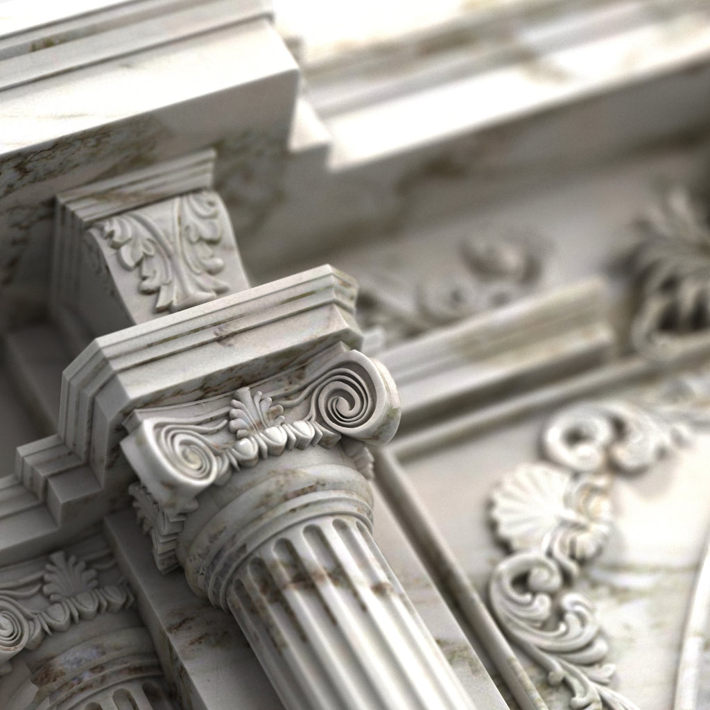 Ornate Fireplace Arch Mold