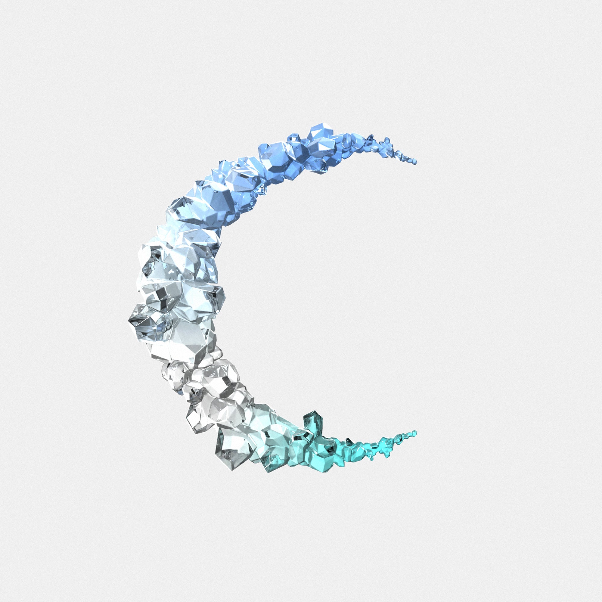Crystal Crescent Moon Mold