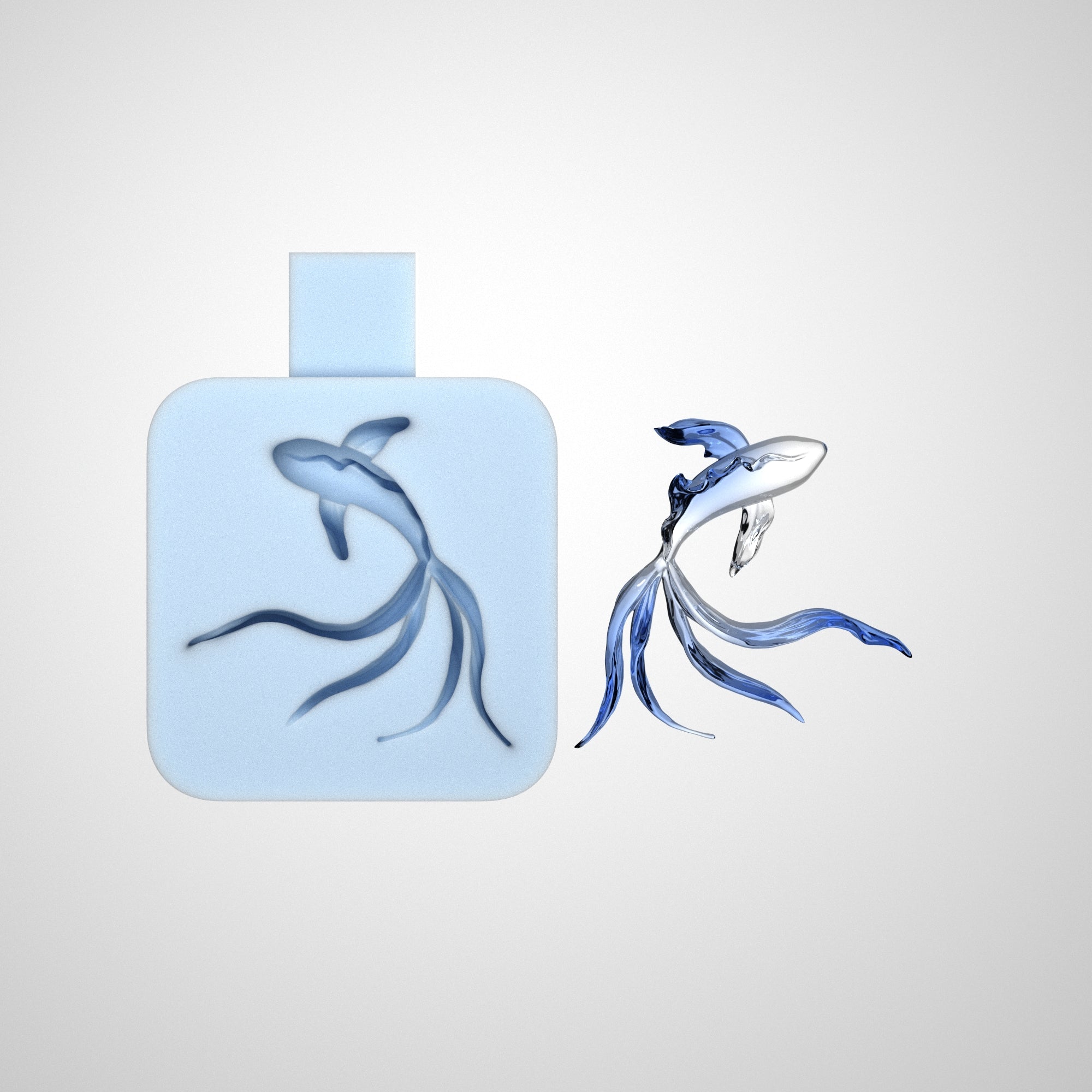 Flowing Tail Goldfish Silicone Mold