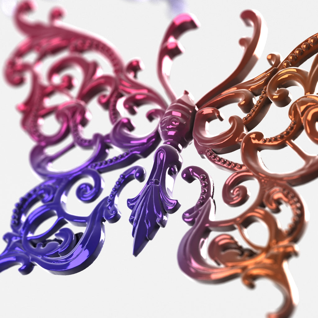 Baroque Hollow Butterfly Mold Set