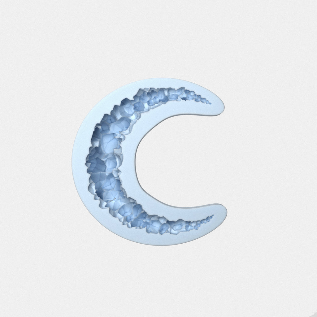 Crystal Crescent Moon Mold