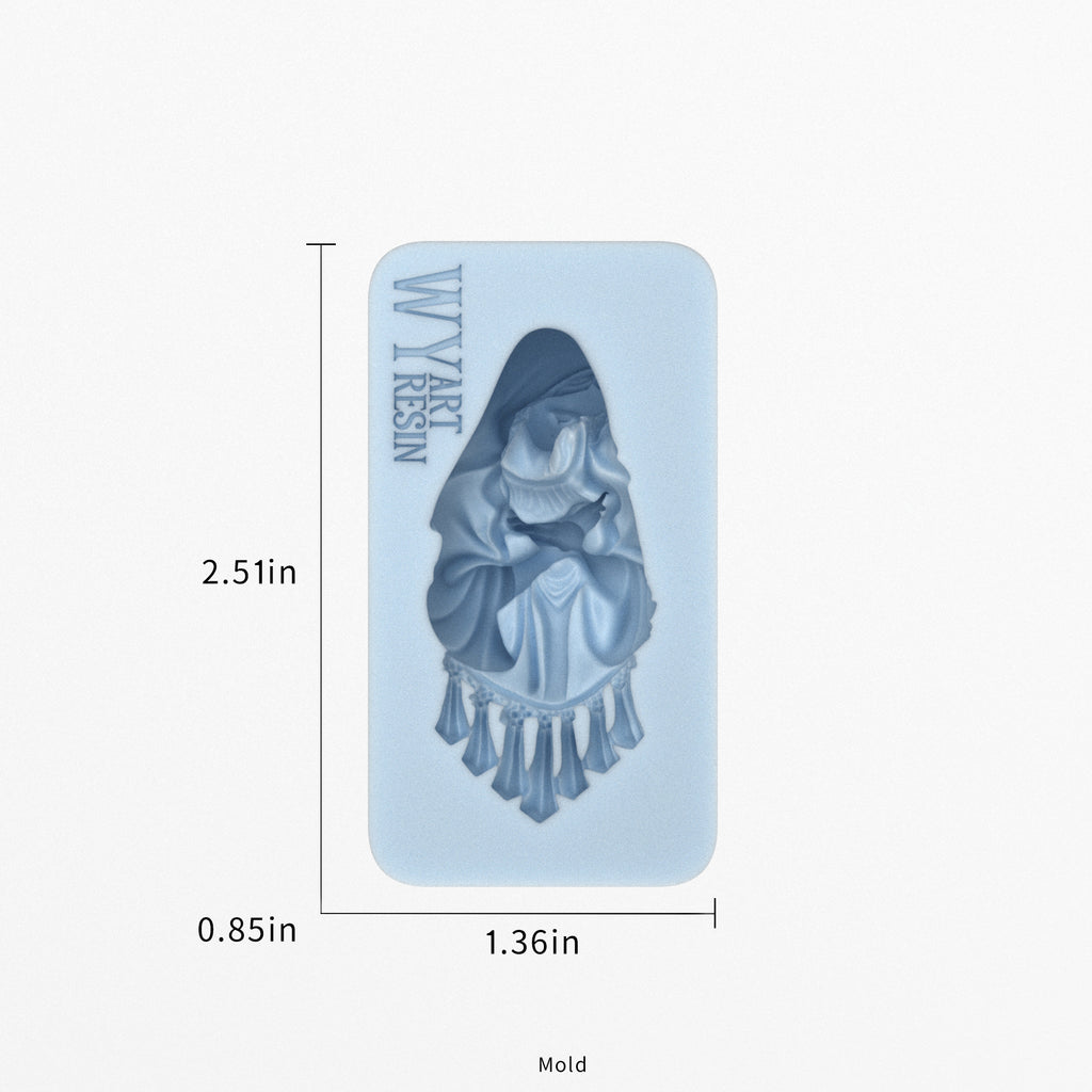 3D Our Lady's Tears Resin Mold