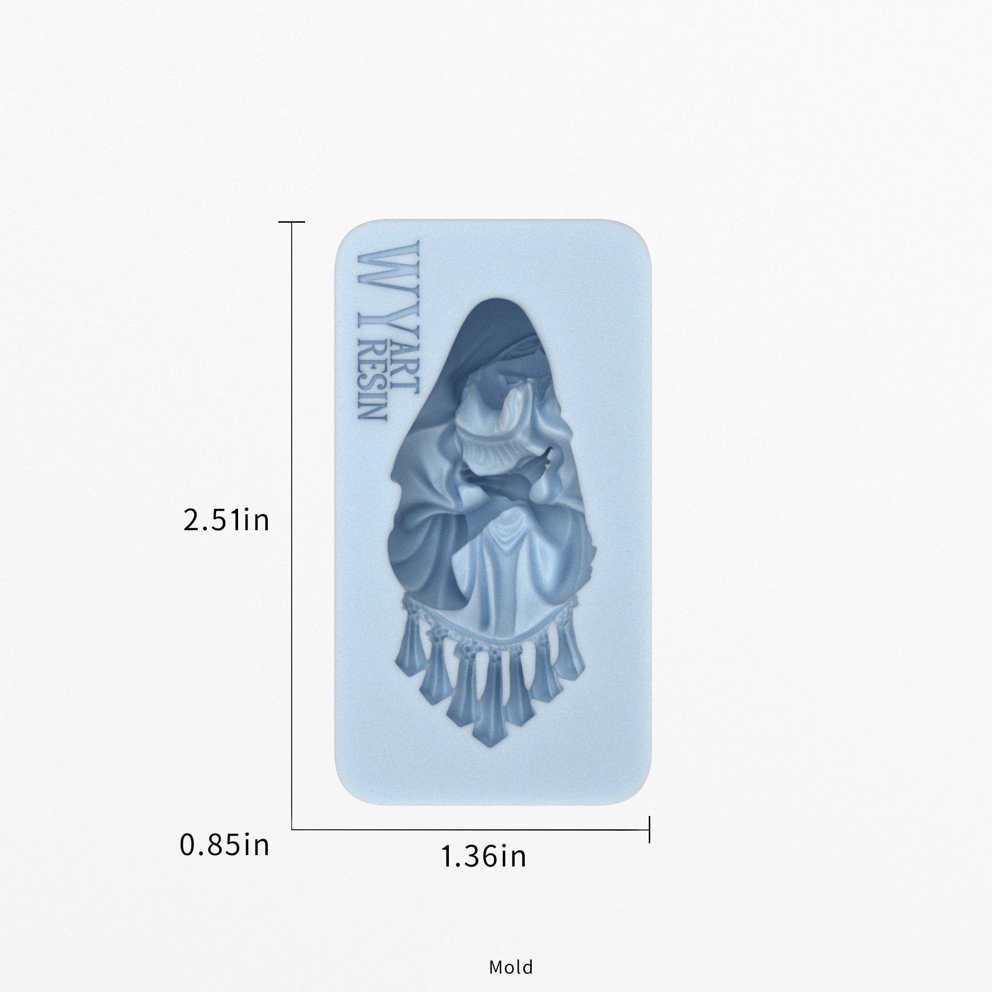 3D Our Lady's Tears Resin Mold