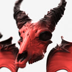 Gothic Demon Wings & Goat Skull Mold
