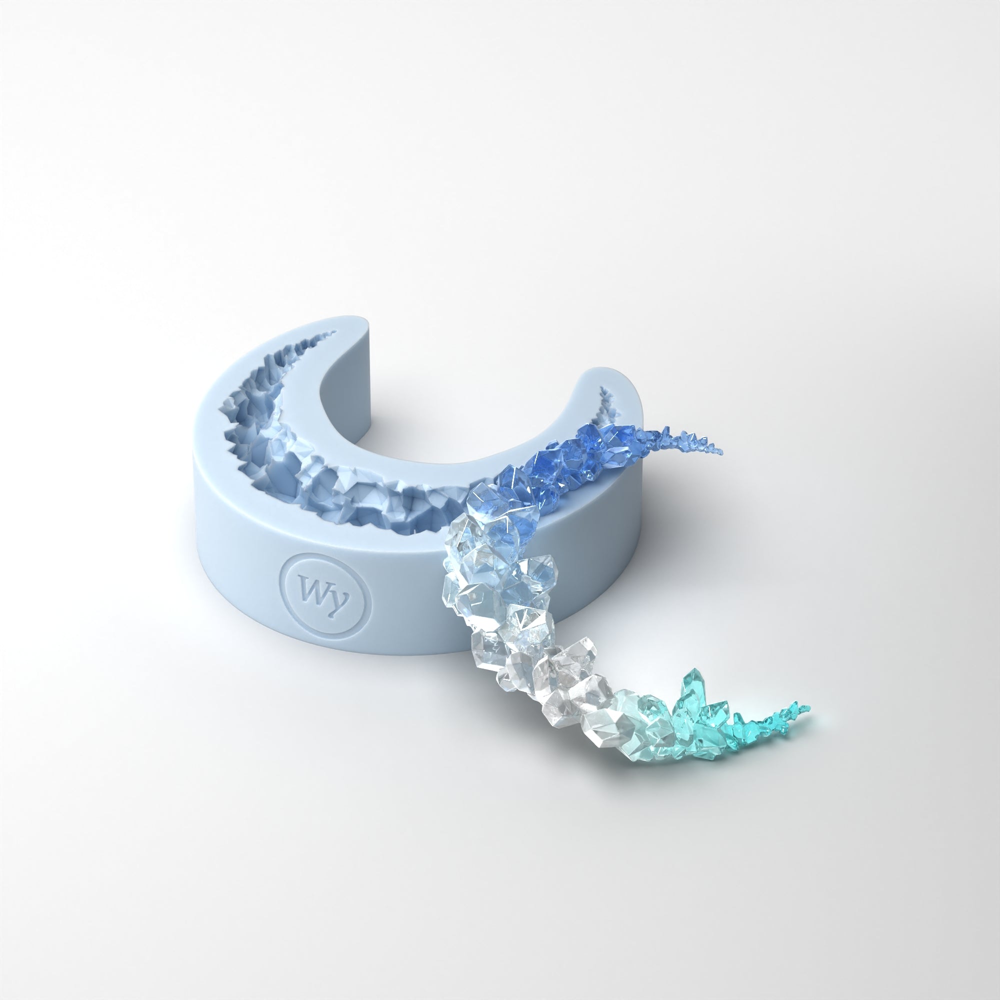 Crystal Crescent Moon Mold