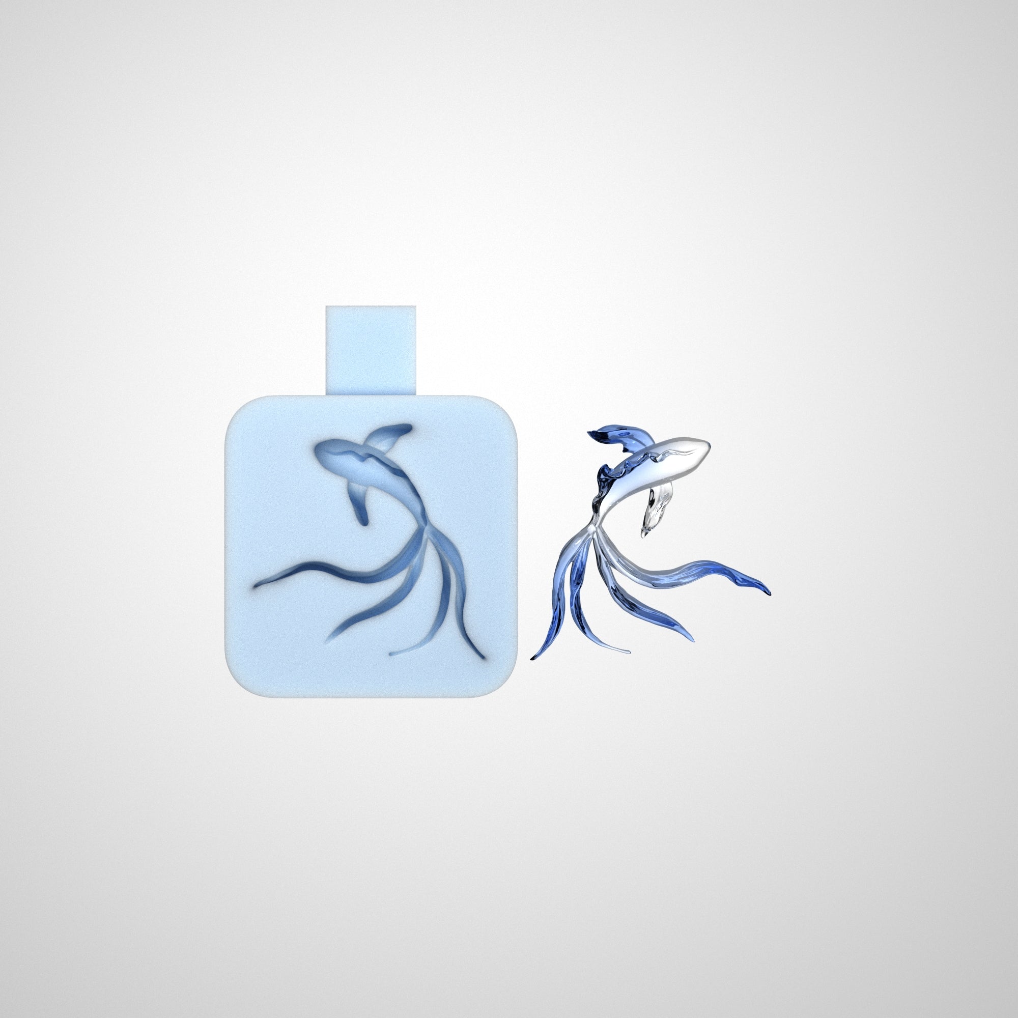Flowing Tail Goldfish Silicone Mold