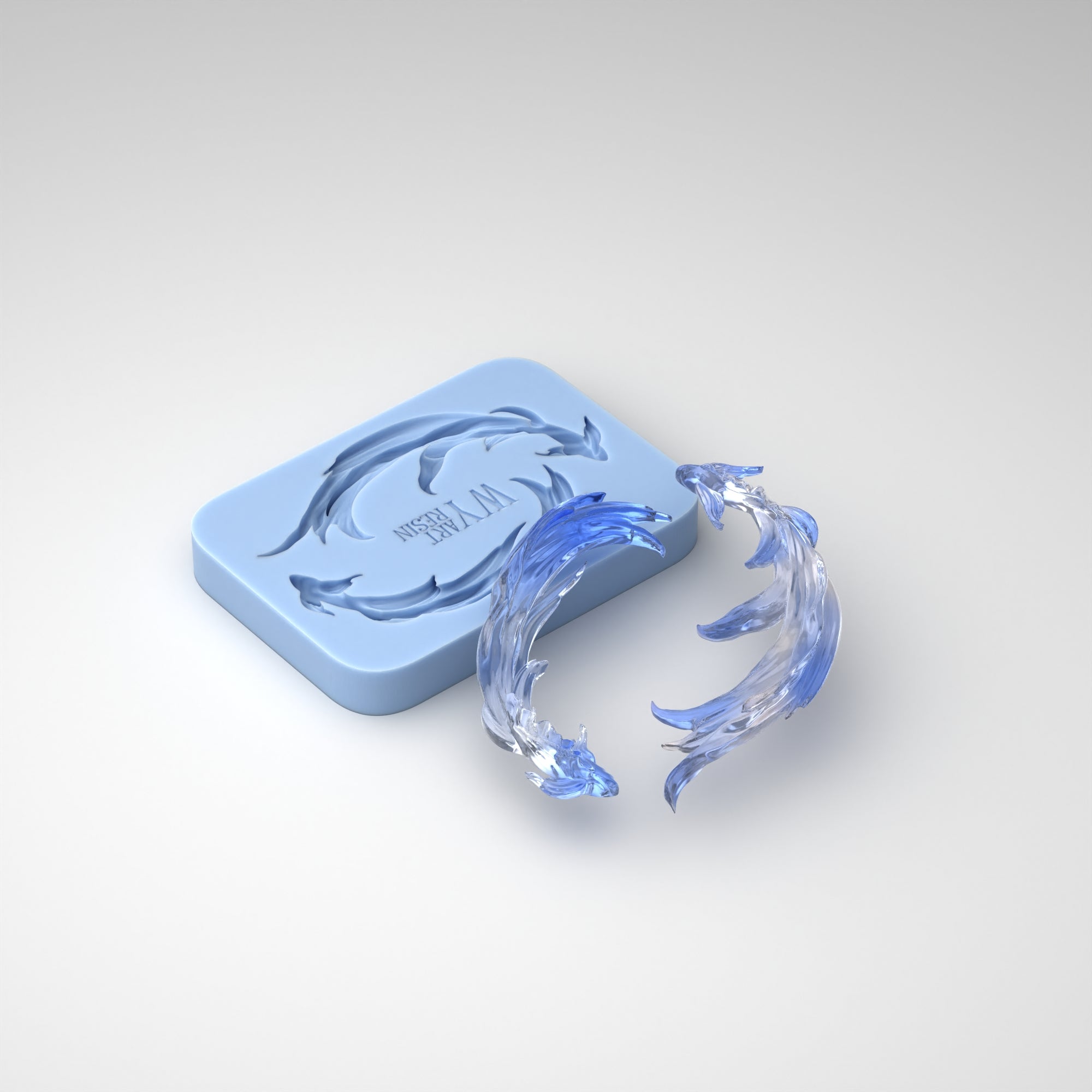 Crystal Koi Fish Silicone Mold