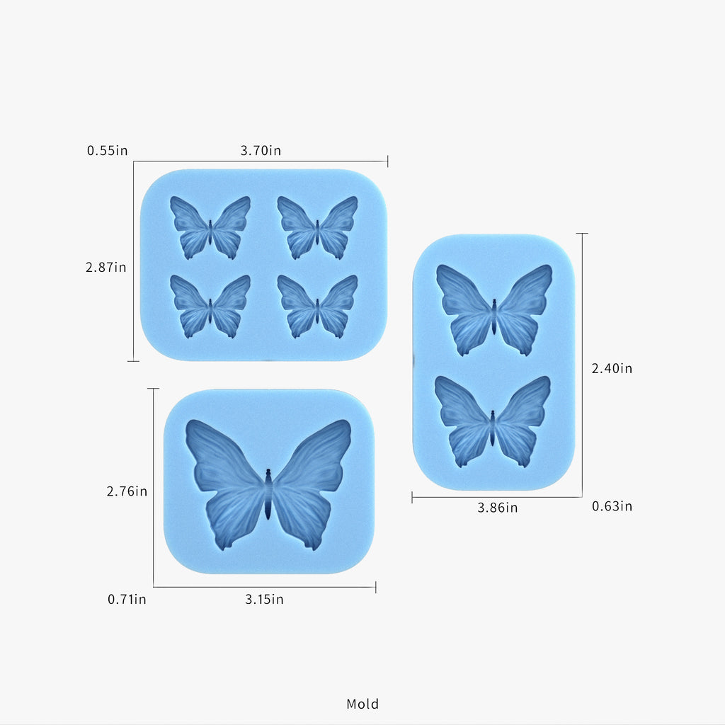 3D Butterfly Resin Mold Set