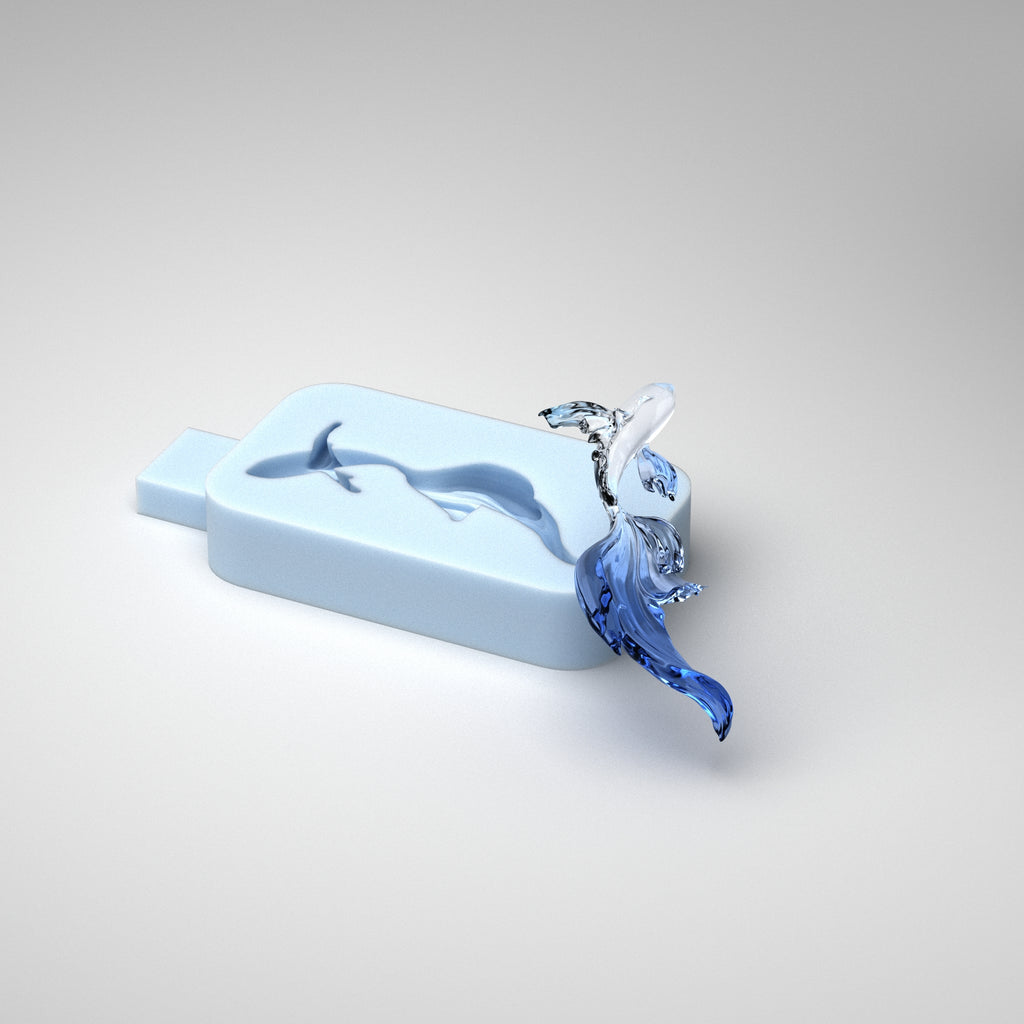 Flowing Tail Koi Fish Silicone Mold
