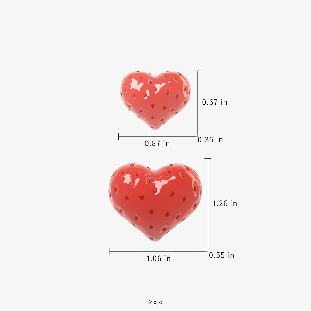 Heart-Shaped Strawberry Mold