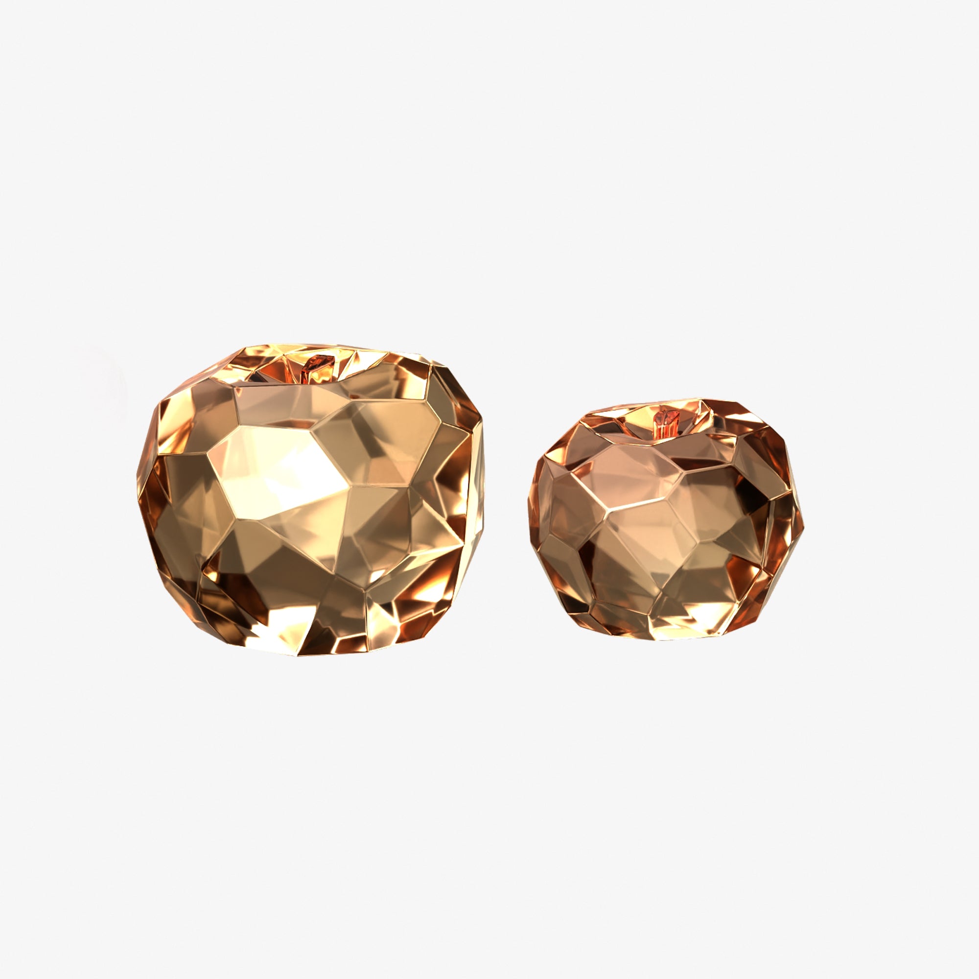 Diamond-Cut Artistic Apple Epoxy Resin Mold