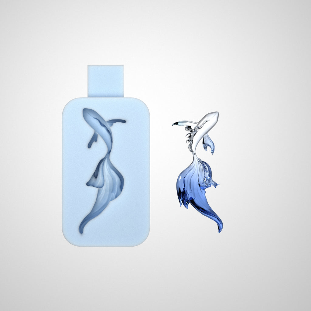 Flowing Tail Koi Fish Silicone Mold