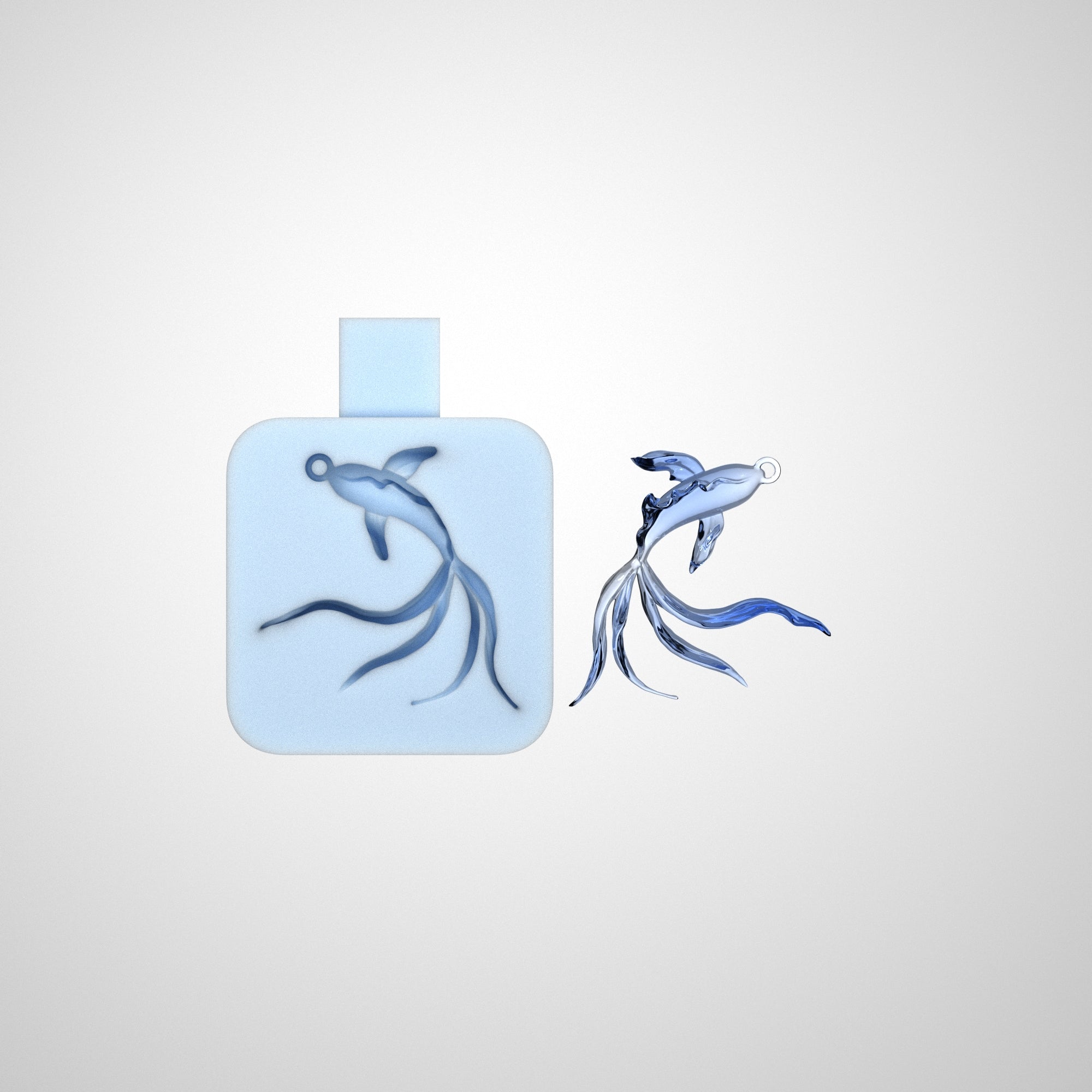 Flowing Tail Goldfish Silicone Mold