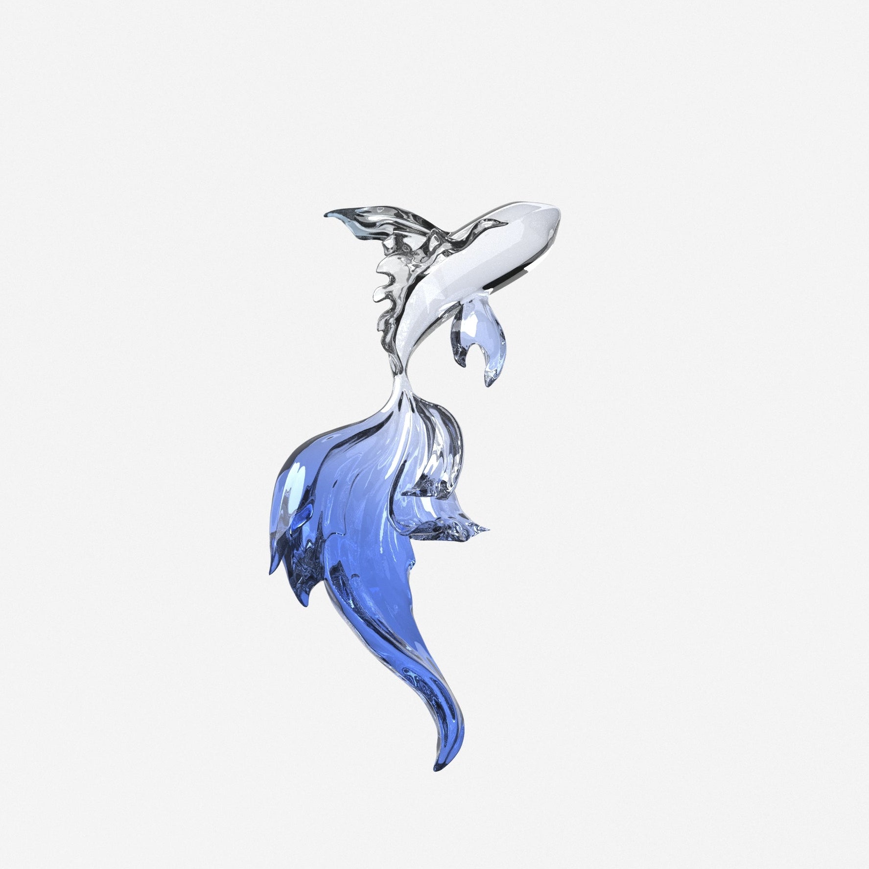Flowing Tail Koi Fish Silicone Mold