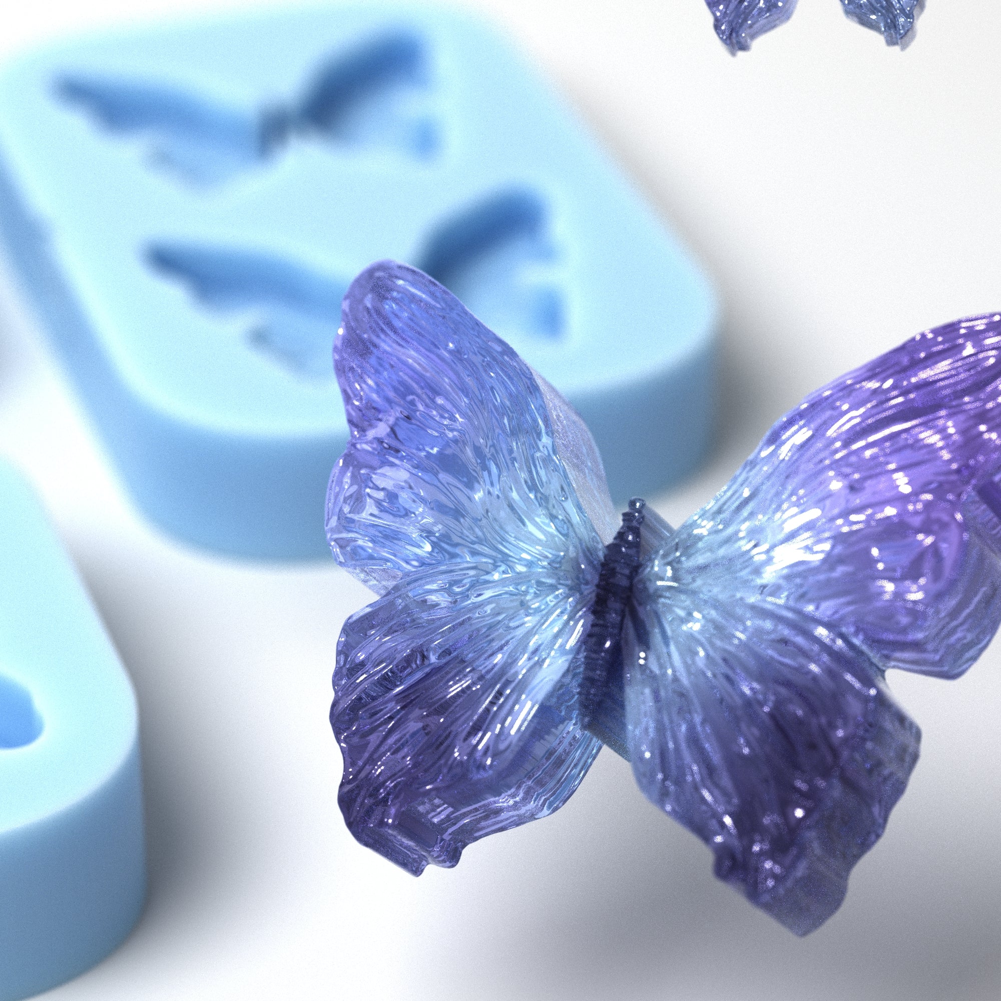 3D Butterfly Resin Mold Set with Dustproof Storage Case